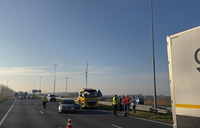 File op A16 vanuit Breda richting Rotterdam, weg inmiddels weer vrij