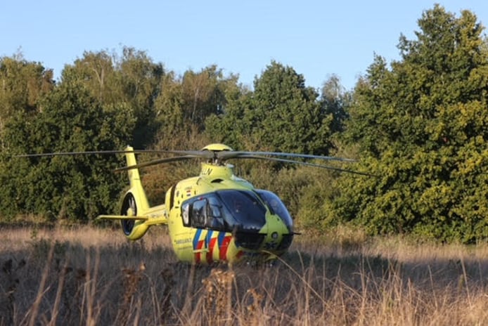 Ook een traumahelikopter rukte uit voor het incident.