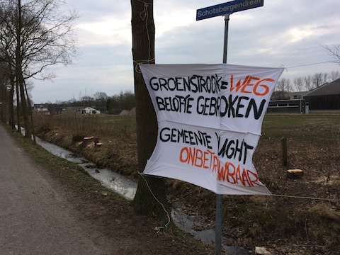 Buurtbewoners protesteerden al eerder tegen het Ruimte voor Ruimte-plan.
