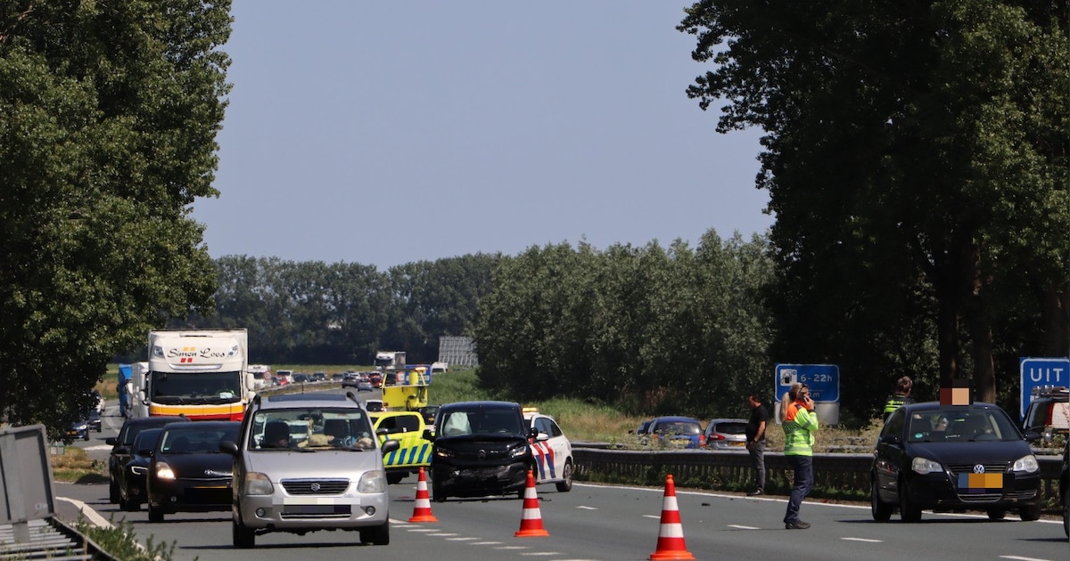 Meerdere ongevallen op A59: botsingen bij Waspik en Sprang-Capelle.