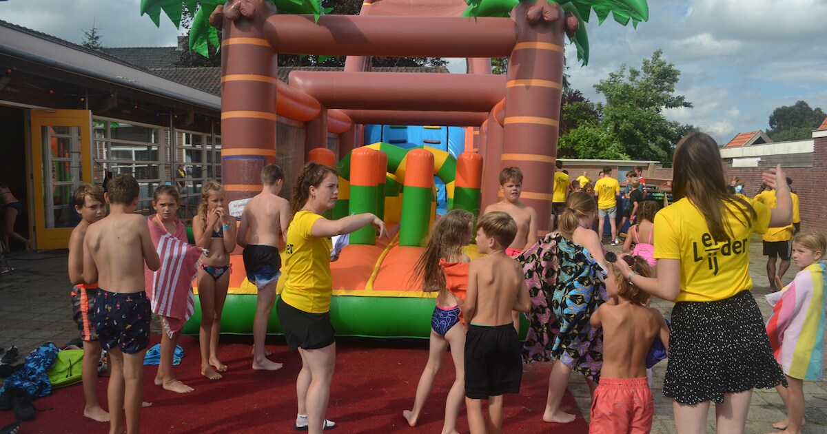 Muren schilderen en eten in de gymzaal: voormalige school in Overlangel blijkt ideale locatie voor J