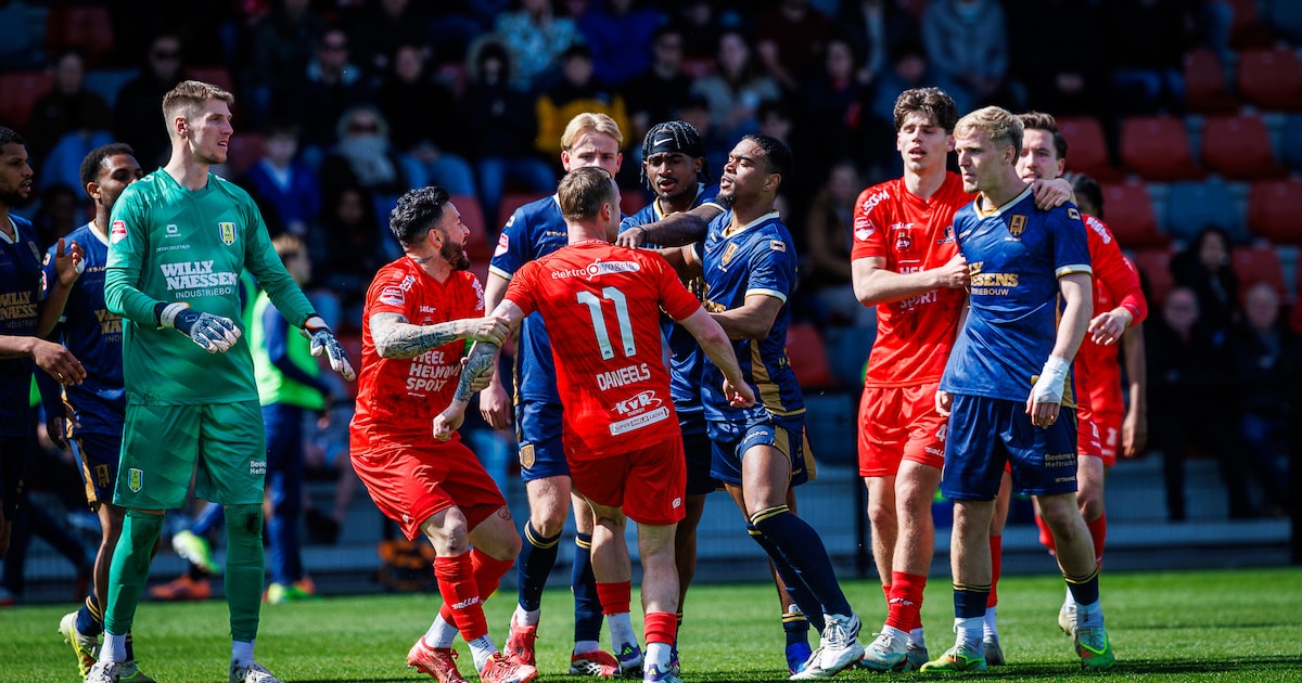Gevecht in Helmond toont aan dat RKC richting play-offs nog zijn zwaktes heeft: ‘Moeten volwassener 