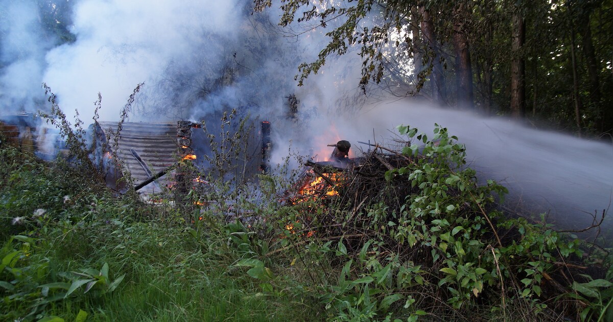 Schuurtje in Drongelen gaat in vlammen op