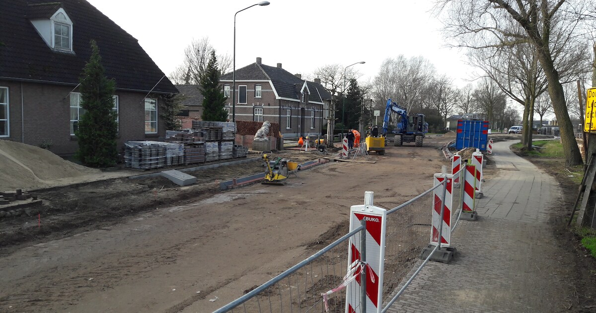 Weg in Wanroij tijdens bouwvak drie weken ‘gewoon open’