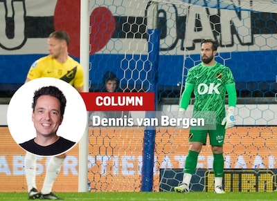 In plaats van gefluit verdient NAC-keeper Lamprou een ovationeel onthaal tijdens Go Ahead-thuis