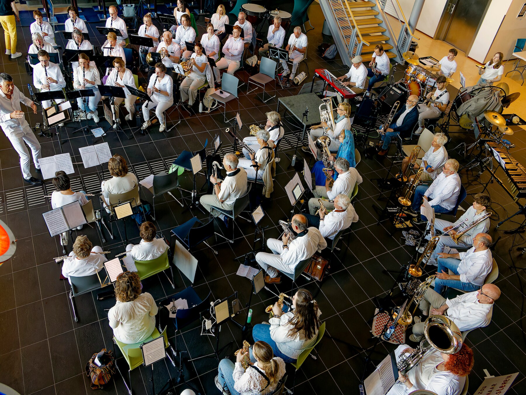 Muziekverenigingen testen tijdens gezamenlijk concert in Schijndel waar ze staan
