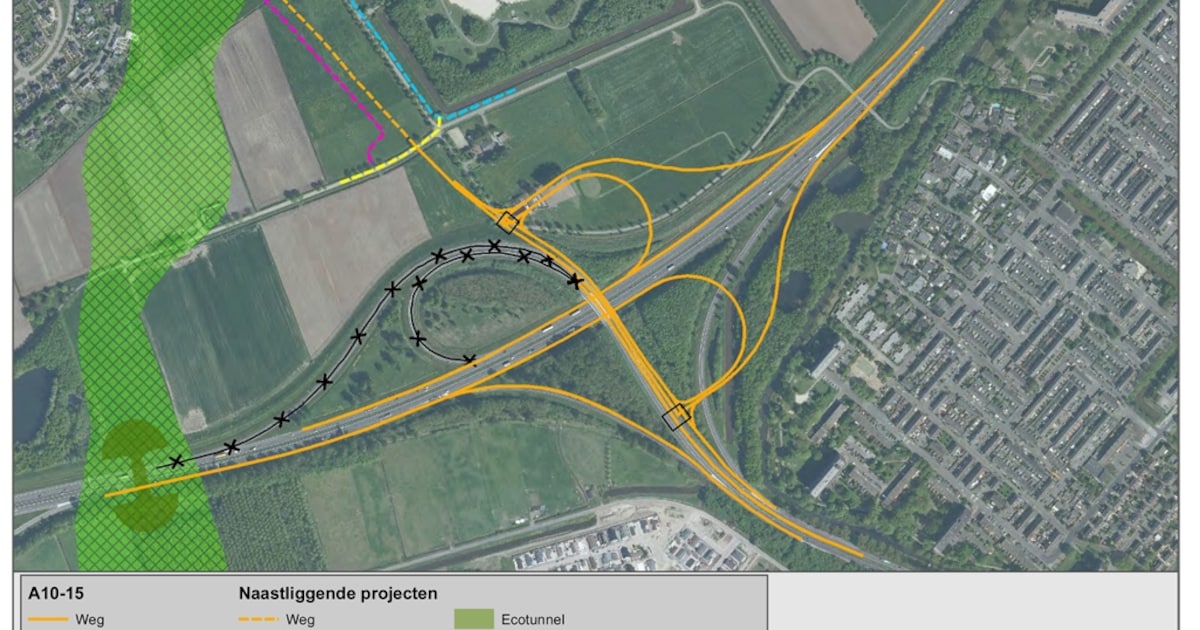 Half klaverblad voor A59 bij Vlijmen/Den Bosch