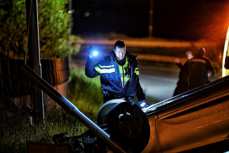 De politie deed onderzoek. 
