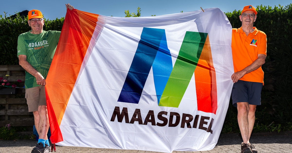 Broers Tommie (64) en Gerard (79) promoten Maasdriel in de Vierdaagse: ‘De stof van het shirt is wel