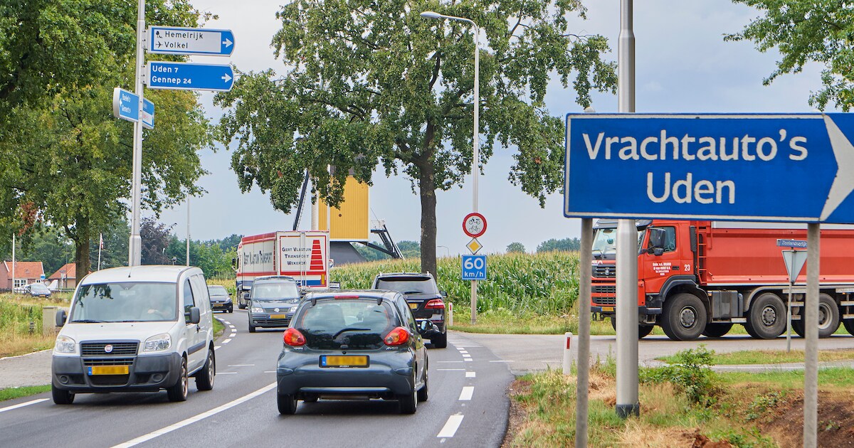 N605 bij Volkel wekenlang afgesloten wegens graafwerk | Regio | BD.nl