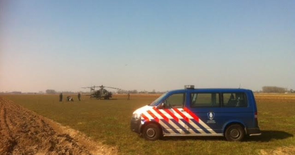 Gelande apache verlaat Babyloniënbroek per wegtransport