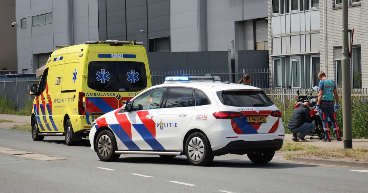 Scooterrijder raakt gewond bij ongeval in Oss.