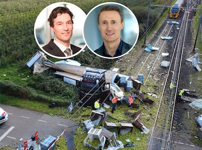 Chauffeur bleef op het spoor staan terwijl trein eraan kwam: 'Kan dat hij zelf schade moet betalen'