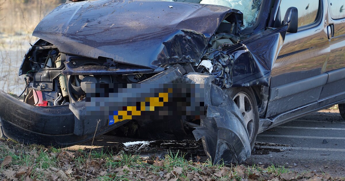 Auto met drie inzittenden waaronder baby botst tegen boom in Dorst