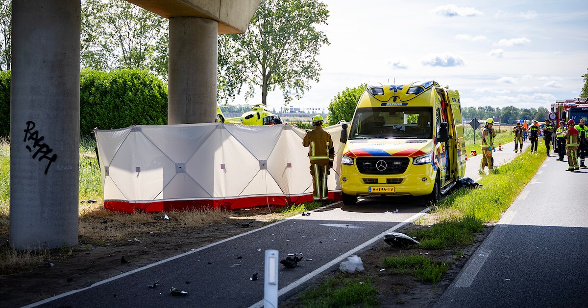 Automobilist komt om na botsing tegen pilaar van viaduct in Lijnden ...