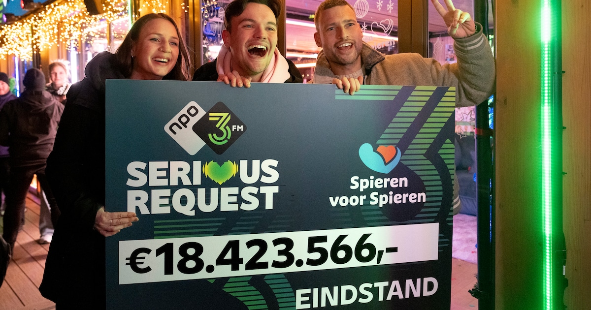 De opbrengst van 3FM Serious Request in Den Bosch was niet het enige ...