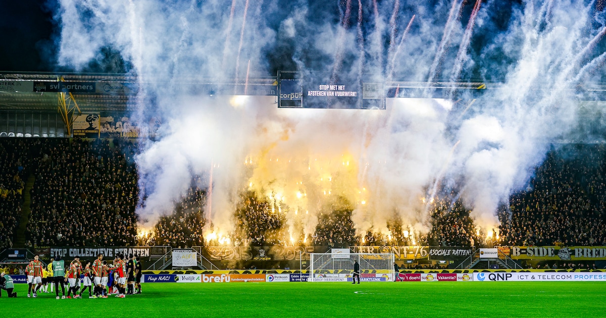 ‘Vuurwerkboete’ voor NAC: ‘Dergelijke acties schaden de club’