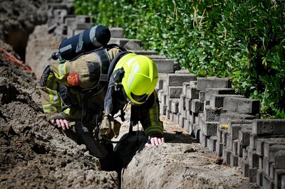 Gasleiding geraakt bij aanleggen glasvezel in Berkel-Enschot
