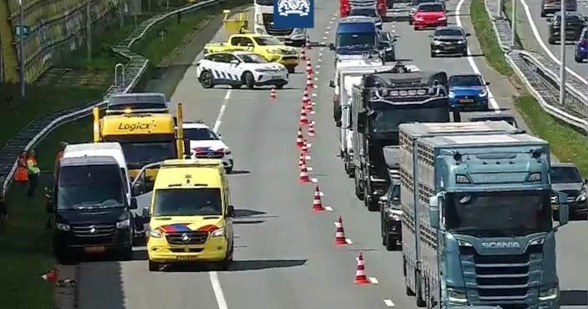 Twee bestelauto’s betrokken bij ongeluk op A2 bij Den Bosch.