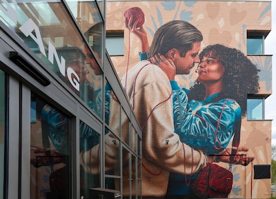 Stad en platteland komen samen in kunstwerk op Weeffabriek: Het Stadteland