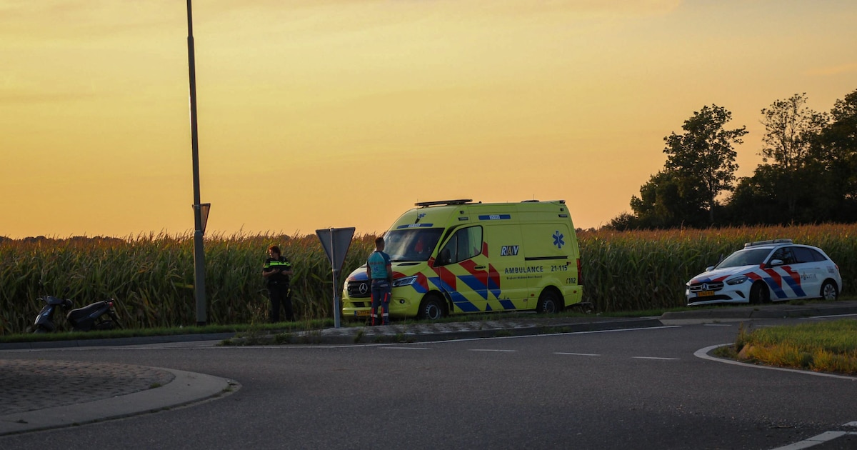 Scooterbestuurder gewond na eenzijdig ongeval in Oijen.