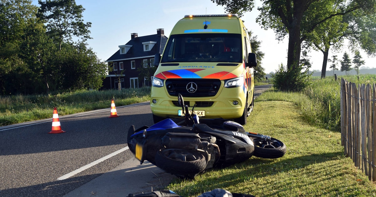 Aanrijding tussen scooter en bestelbus in Bruchem