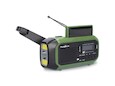 Draagbare DAB+ / FM radio met zonnepaneel + LED-zaklamp - Nedis