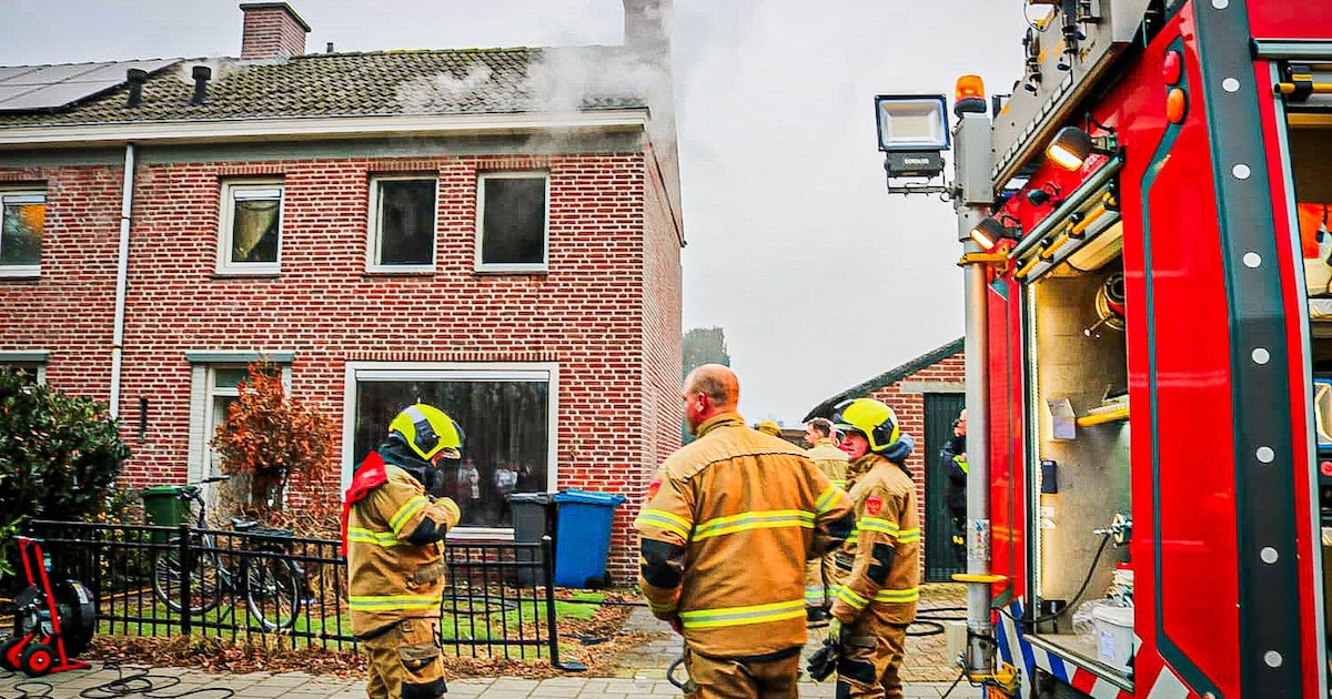 Brand in woning in Schijndel zorgt voor veel rook