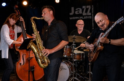 Gratis jazzoptreden Brabant Blue Quartet tijdens Fabriek Magnifique in Veghel