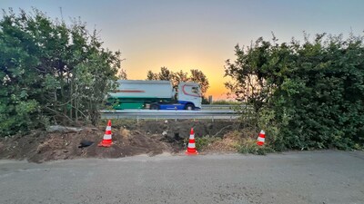 A2 bij Maarheeze vroeg in de ochtend weer open na ongeval met vrachtwagen, twee gewonden