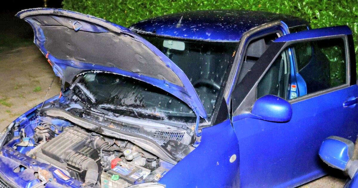 Auto op Hoefblad in Culemborg beschadigd na brand
