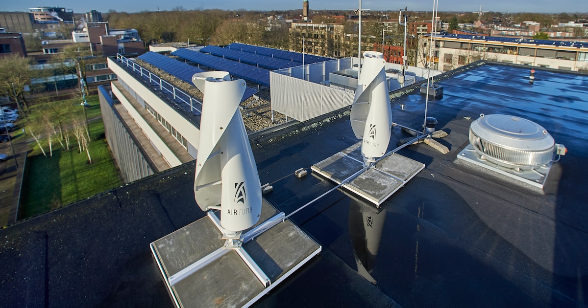 Te weinig wind in Den Bosch voor kleine molens op daken