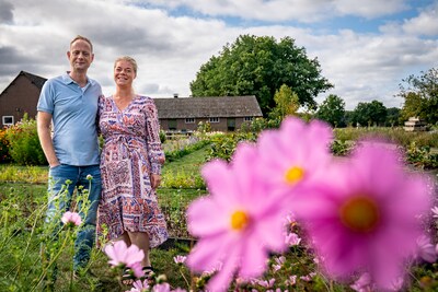 Hun pluktuin floreert, maar Simone en Maarten moeten wel eindeloos wieden: ‘Het is een beetje pionie