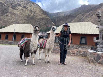 Kris (41) uit Ulicoten zwerft al jaren door de wereld, soms met een ezel en soms met twee lama’s