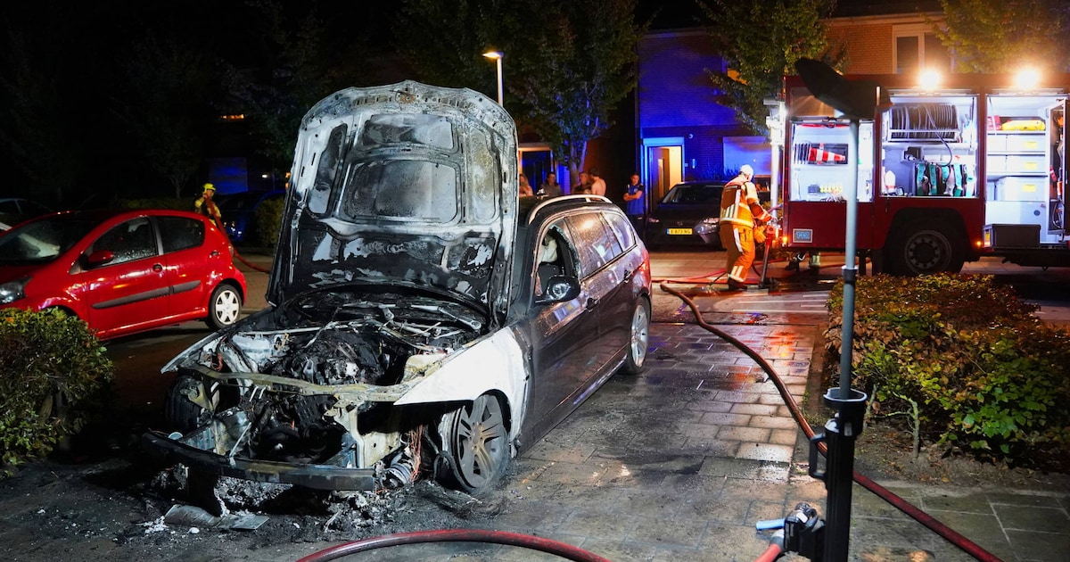 BMW brandt uit voor woning in Kerkdriel, politie vermoedt brandstichting