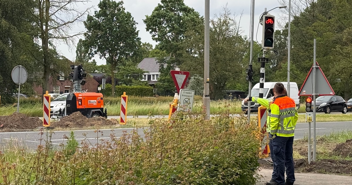 Tijdelijke verkeerslichten bij kruispunt in Helvoirt worden dit weekend vervangen