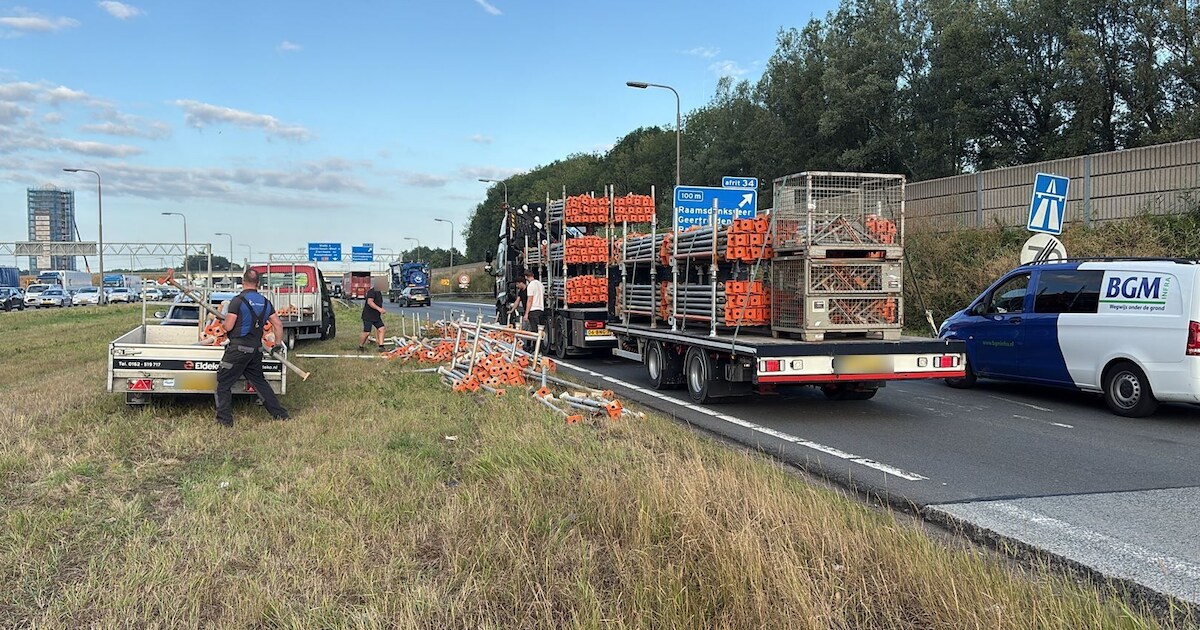 Vertraging op A59 richting knooppunt Zonzeel neemt af, weg weer vrij