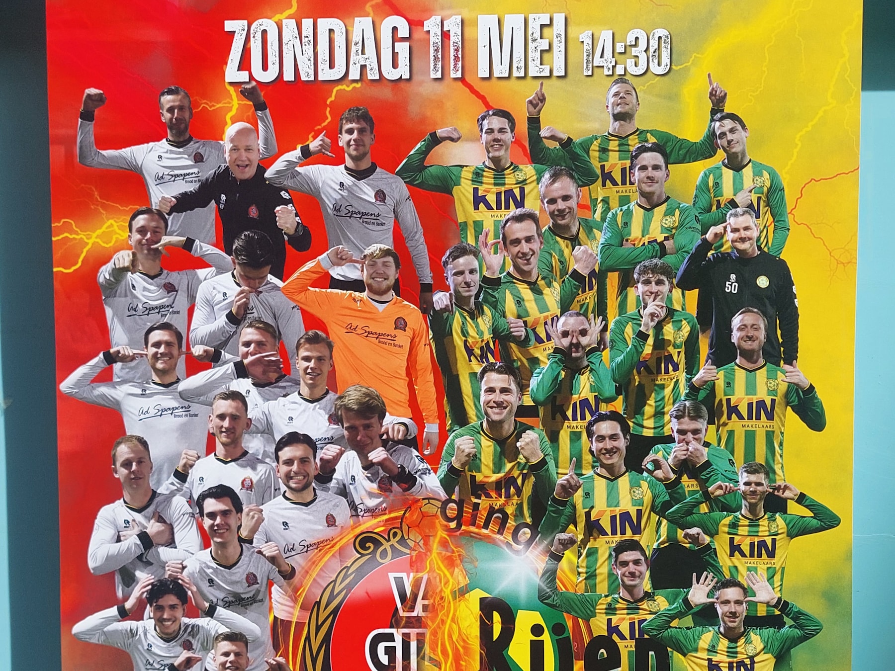 Voetbalderby tussen Rijen en Gilze gaat mis: 'Een tikkeltje opgefokt, met tweeduizend man langs de kant'