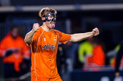 Devin Haen is ook met masker weer op dreef voor Willem II: ‘Denk dat ik hem in het vervolg op laat’