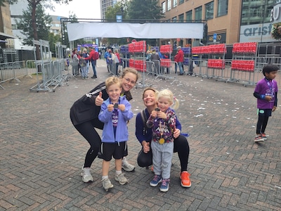 Ongetraind aan de start en toch zonder stoppen naar de finish, Kidsrun zorgt voor sportieve succesje