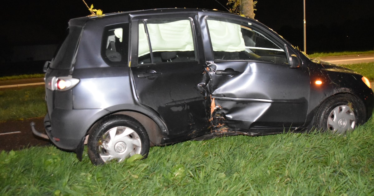 Automobi­list overleden bij ongeluk op N348 bij Gorssel, voertuig botst tegen boom.