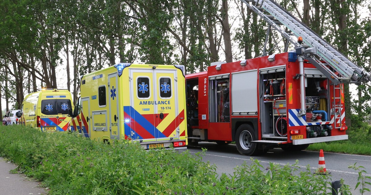 Motorrijder overleden bij ongeval in Vuren, weg afgesloten