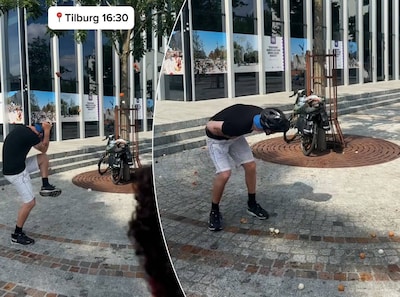 Zweedse influencer wordt tijdens absurd lange fietstocht bekogeld met bitterballen in Tilburg (en da