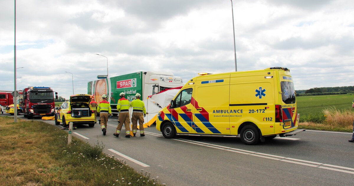 Ongeval met letsel op N267 in Giessen