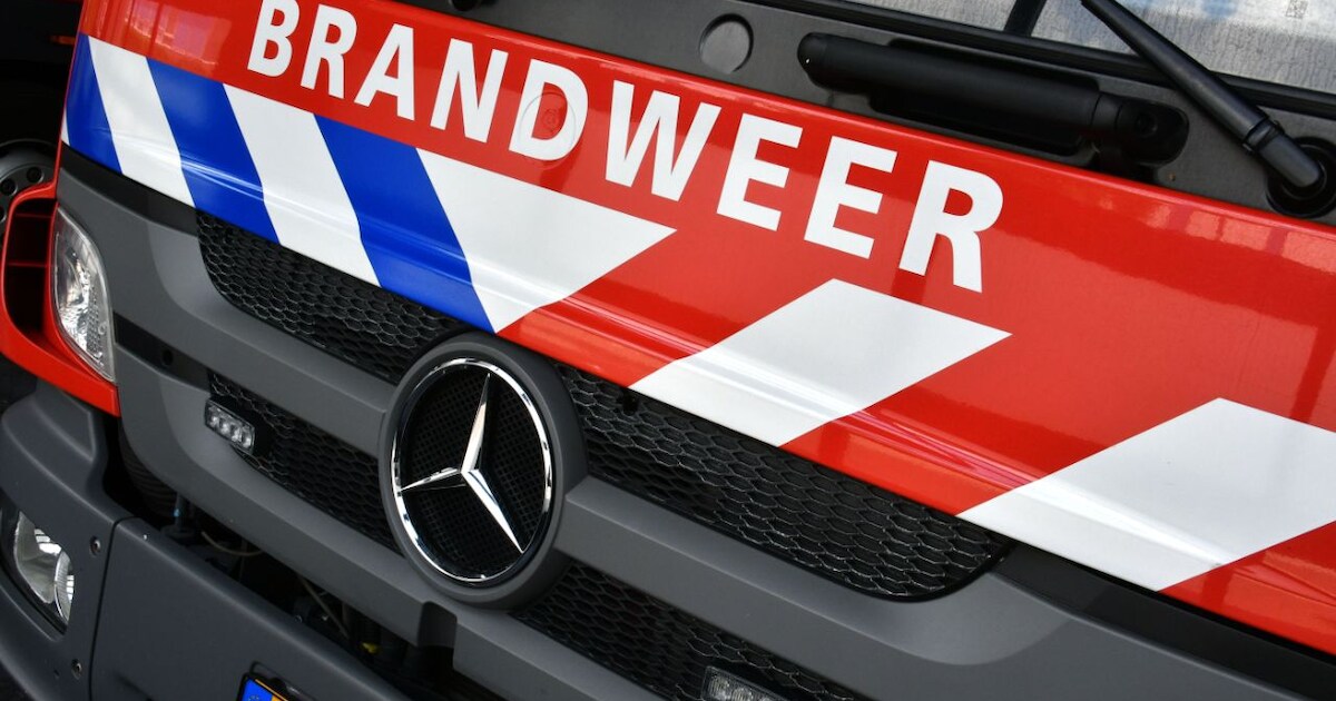 Brandmelding op Donkerstraat in Teteringen