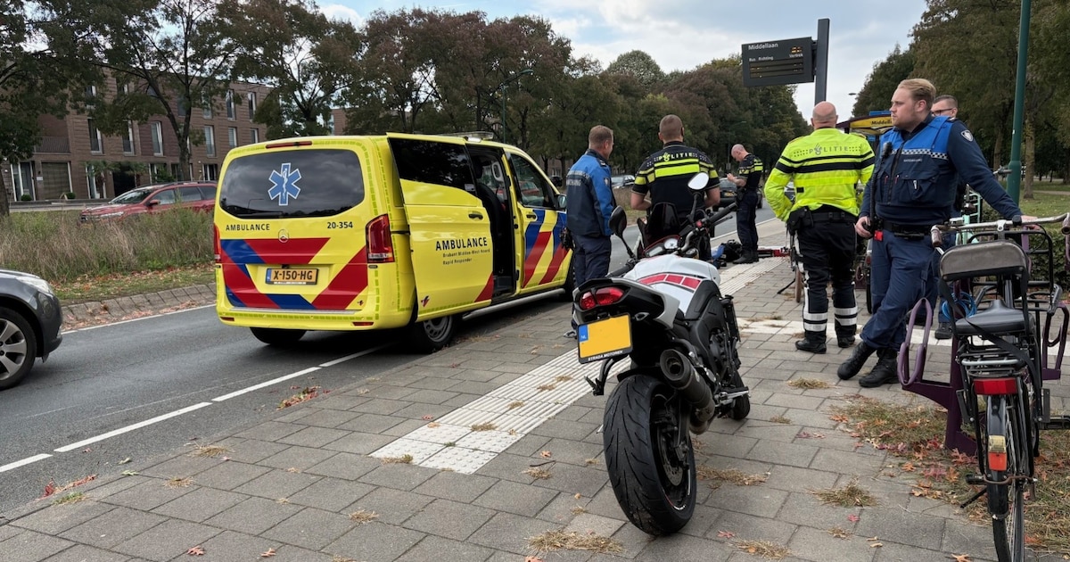 Motorrijder raakt gewond door val in Dongen