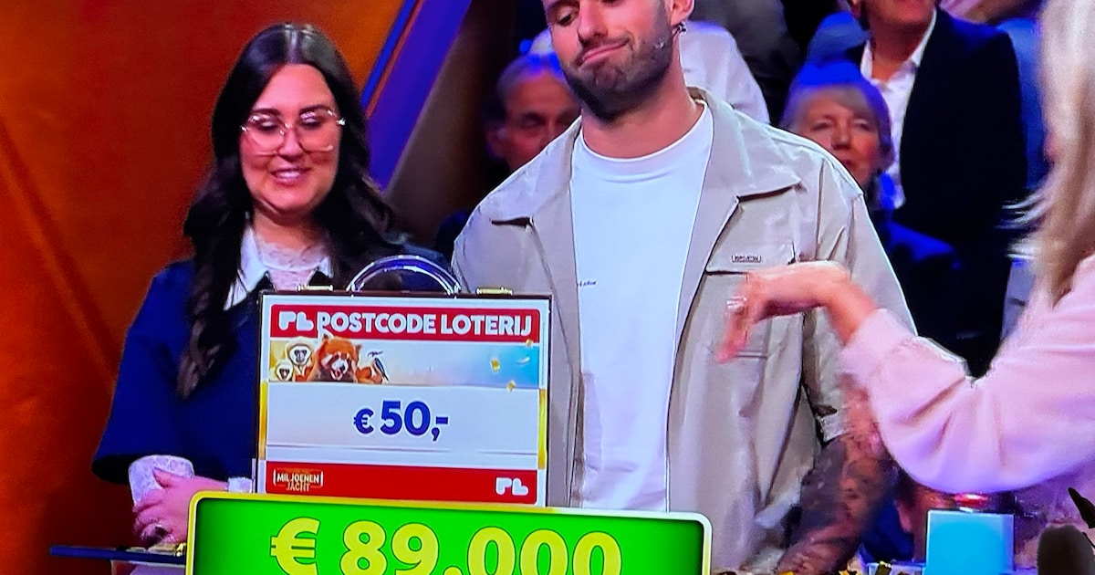 Jordy uit Sint-Michielsgestel ziet miljoenen verdwijnen in Miljoenenjacht, maar wint toch bijna een 