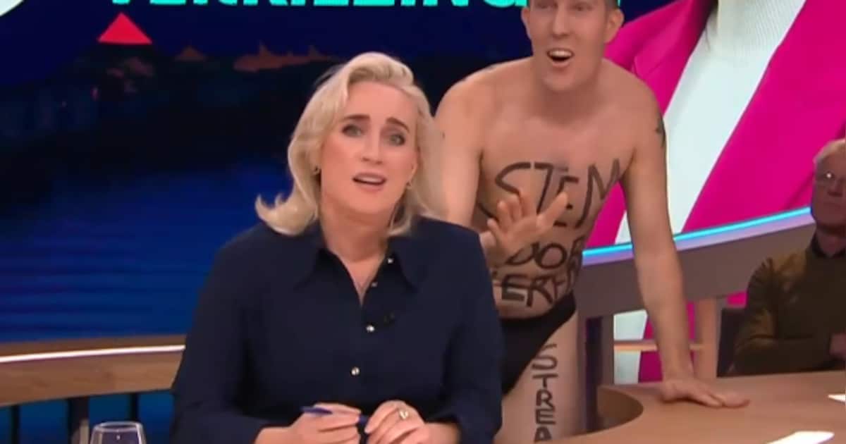 ‘Vegan streaker’ uit Vught stoort uitzending Eva Jinek: ‘Ze gaan het zeker nog hebben over je outfit