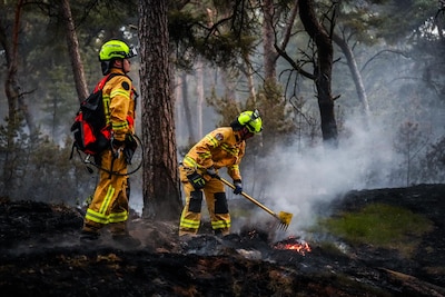 Zwaar defensievoertuig nieuw middel in strijd tegen natuurbrand bij Budel