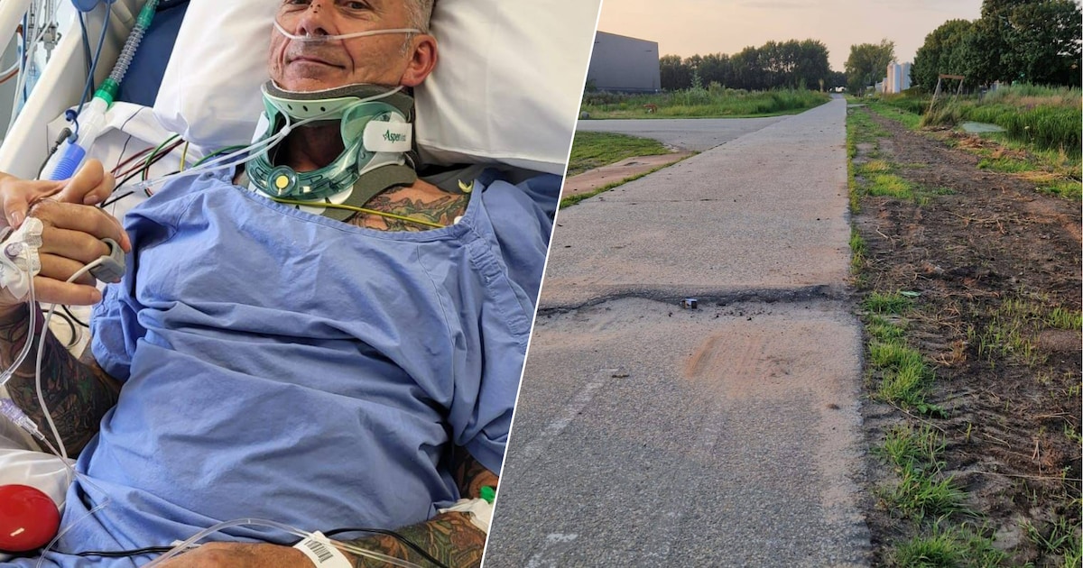 Een flinke hobbel in de weg, en dan vliegt Mark door de lucht, met ernstige gevolgen: ‘Je kunt niets